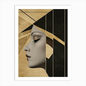 Deco - Woman'S Face Art Print