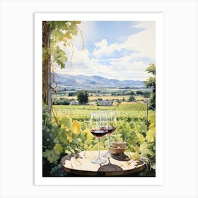 Napa Valley Wine 2 Art Print