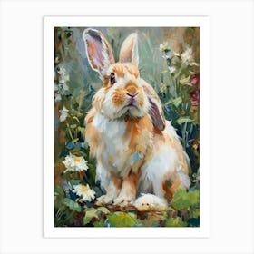 American Fuzzy Rabbit Painting 1 Art Print