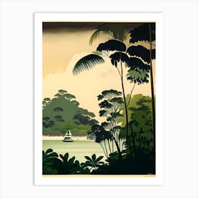Chumphon Thailand Rousseau Inspired Tropical Destination Art Print