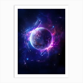 Planet In Space 1 Art Print