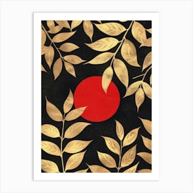 Golden Leaves Art Print