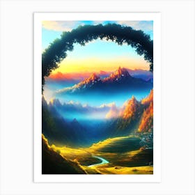 Landscape Painting 49 Art Print