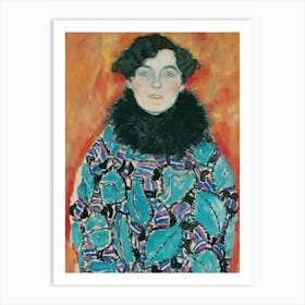 Woman In A Fur Coat Art Print