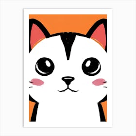 Kawaii Cat 7 Art Print