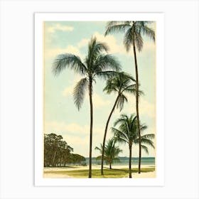 Bribie Island Beach Australia Vintage Art Print