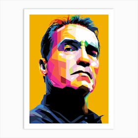 Arnold Schwarzenegger in wpap Art Print