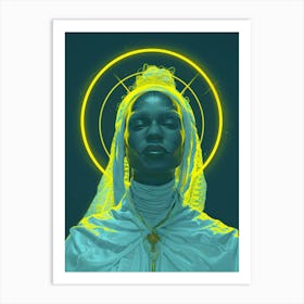 Woman With A Halo Art Print