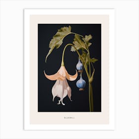 Flower Illustration Bluebell 2 Poster Art Print