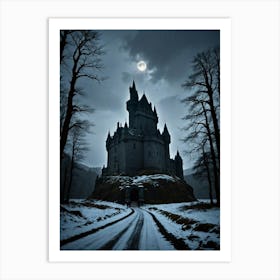 Scottish Castle The Looming Horror of the Carpathians Art Print