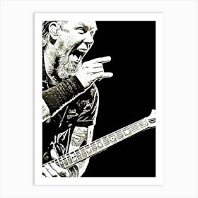 James Hetfield Metallichead band music 9 Art Print