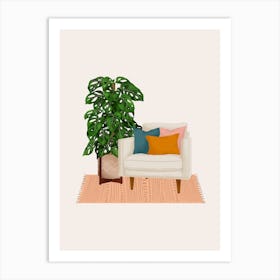 Plant And Chill Art Print