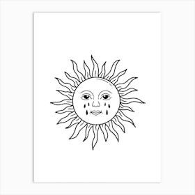 Sad Sun Art Print