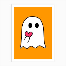 Ghost With Heart Art Print