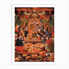 Chinese Ancestor Worship Illustration 1 Art Print