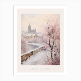 Dreamy Winter Painting Poster Oxford United Kingdom 1 Art Print