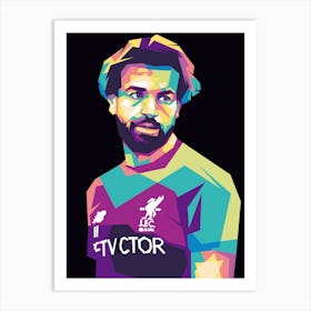 Popart Mohamed Salah Wpap Art Print