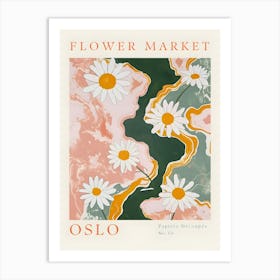 Flower Market Oslo Art Print