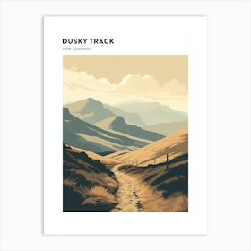 Dusky Track New Zealand 1 Hiking Trail Landscape Poster Art Print