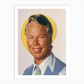 George Kennedy Retro Collage Movies Art Print