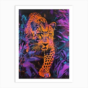 Leopard In The Jungle 50 Art Print