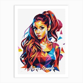 Ariana Grande 02 Portrait Music WPAP Pop Art Art Print