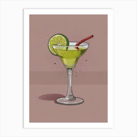 Margarita Cocktail Art Print