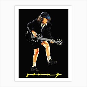 angus Young acdc 1 Art Print