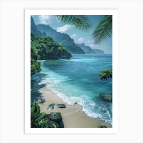 Hawaiian Beach 3 Art Print