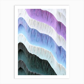 Wavy Mountains Art Print