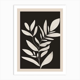 Minimalist Plants & Leaves Art 3 Art Print