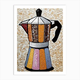 Mosaic Coffee Pot 1 Art Print