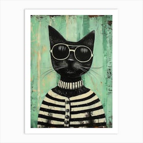 Cat In Sunglasses 14 Art Print