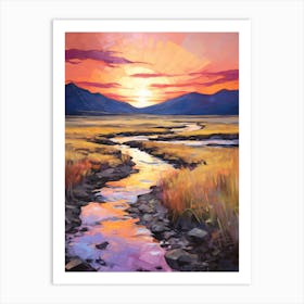 Sunset In The Meadow 5 Art Print