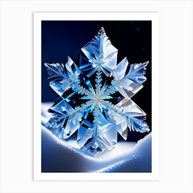 Crystal, Snowflakes, Pop Art Photography 2 Art Print