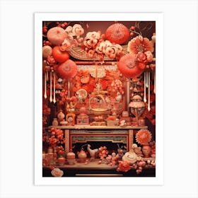 Chinese New Year Decorations 16 Art Print