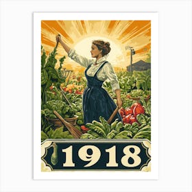 Aihrgdesign A Vintage Wartime Poster Promoting Victory Garden 0fb707f4 4bbe 45aa 854a Fb139b878767 0 Art Print