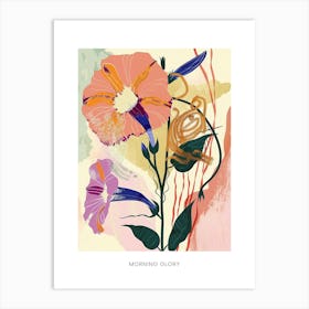 Colourful Flower Illustration Poster Morning Glory 1 Art Print