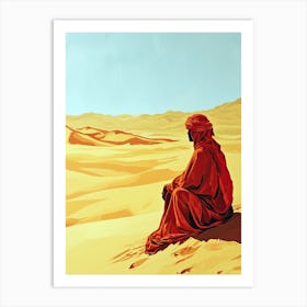 Sands Of The Desert, Minimalism, Middle East Art Print