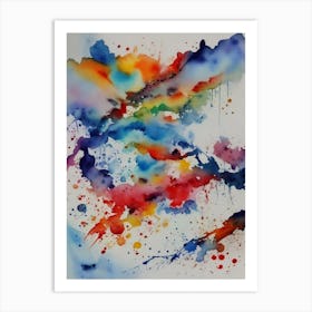 Abstract Watercolor Painting 3 Art Print