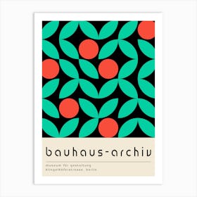 Green And Red Bauhaus Art Print