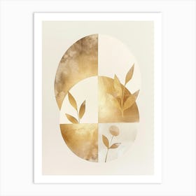 Gold Leaf Print 11 Art Print