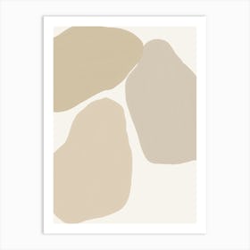 Beige Neutral Art Art Print