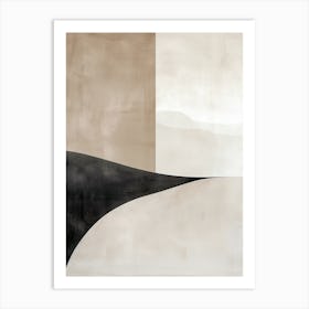 Subtle Contours Minimalist Style Art Print