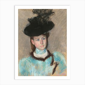 The Black Hat (1890), Mary Cassatt Art Print