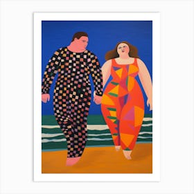 Body Positivity I Do Like To Be Beside The Seaside 1 Art Print