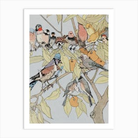 Birds In A Tree 1 Art Print