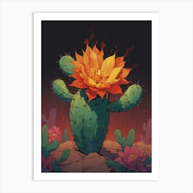 Cactus Flower 1 Art Print