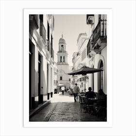 Cadiz, Spain, Black And White Analogue Photography 6 Art Print