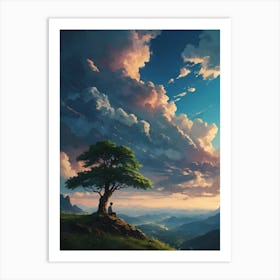 Lone Tree 3 Art Print